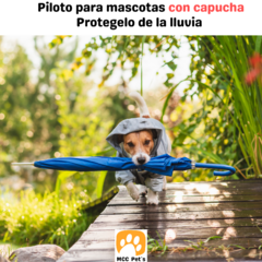 Piloto capa c/capucha para lluvia Mascotas 100% Impermeable - tienda online