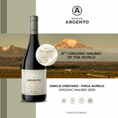 ARGENTO SINGLE VINEYARD AGRELO MALBEC ORGANICO - comprar online