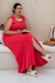 Vestido longo Cassandra vermelho - comprar online