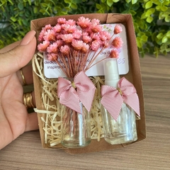 Kit Mãe Spray de Ambiente Floral/ Vasinho com Flores sempre-vivas