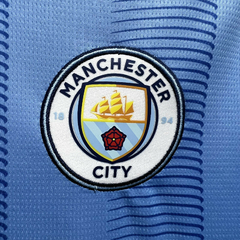 Camiseta Manchester City Manga Longa Home 23/24 Versão Torcedor na internet