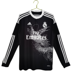 Camiseta Real Madrid Retrô Manga Longa 2015