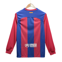 Camiseta Barcelona Manga Longa Home 23/24 Versão Torcedor - comprar online