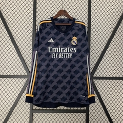 Camiseta Real Madrid Manga Longa Away 23/24 Versão Torcedor na internet