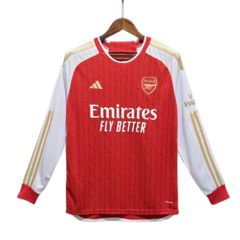 Camiseta Arsenal Manga Longa Home 23/24 Versão Torcedor