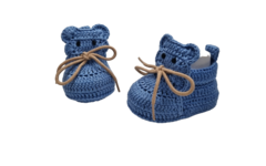 Pantufa de Crochê ursinho - comprar online