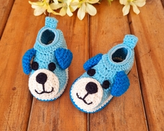 Pantufinha de Crochê para bebê 