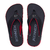 Chinelo Kenner Kivah Preto Branco e Vermelho - DVD02