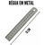 Regua de metal - 15cm - comprar online