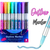 Caneta Outline Marker com 8 Cores