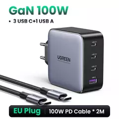 Cargador UGREEN USB 100W GaN - Glovitecno