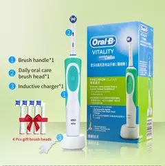 Oral B Electric Toothbrush 2D Rotary Vibration Clean Charging Tooth Brush Cross - online store