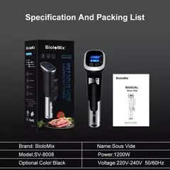 BioloMix 2.55 Generation Sous Vide Cooker Machine IPX7 - Glovitecno