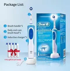 Oral B Electric Toothbrush 2D Rotary Vibration Clean Charging Tooth Brush Cross