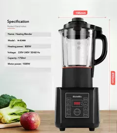 BioloMix 1.75L Batidora Digital Multifuncional con Función de Calentamiento - comprar online