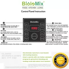 Imagen de BioloMix 1.75L Batidora Digital Multifuncional con Función de Calentamiento