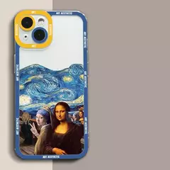 Imagen de Funda de Teléfono Transparente Arte Estético David Mona Lisa para iPhone