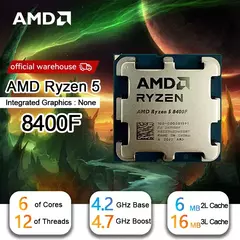 Nuevo AMD R5 8400F - Procesador Ryzen 5 de 6 Núcleos y 12 Hilos