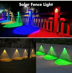 Imagen de Lámparas de Pared Solares Brillantes RGB con 8 Colores