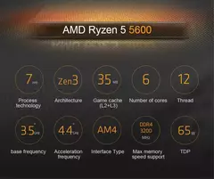 Procesador AMD Ryzen 5 5600 - comprar online