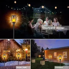 Luz Solar de Antorcha con Efecto de Llama - Decoración Exterior en internet