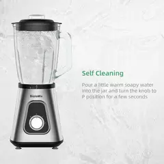 Imagen de BioloMix 1300W Smoothie Blender con Jarra de Vidrio de 1.5L