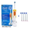 Oral B Electric Toothbrush 2D Rotary Vibration Clean Charging Tooth Brush Cross