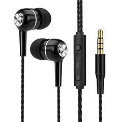 Universal 3.5mm Wired Headphones Sport Earbuds with Bass - buy online