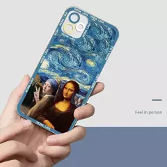 Imagen de Funda de Teléfono Transparente Arte Estético David Mona Lisa para iPhone