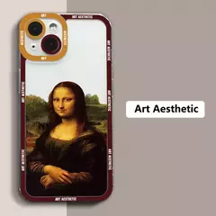 Imagen de Funda de Teléfono Transparente Arte Estético David Mona Lisa para iPhone