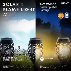 Luz Solar de Antorcha con Efecto de Llama - Decoración Exterior - tienda online