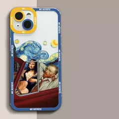 Funda de Teléfono Transparente Arte Estético David Mona Lisa para iPhone en internet