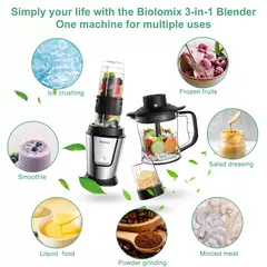 BioloMix 3-en-1 Procesador de Alimentos Multifuncional 700W - tienda online