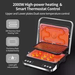 BioloMix 2000W 6-en-1 Parrilla Eléctrica