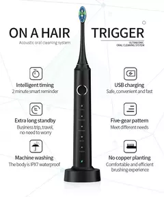 Sonic Electric Toothbrushes for Adults - Glovitecno