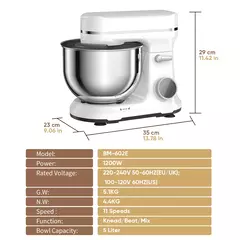 BioloMix Kitchen Food Stand Mixer - BM602E en internet