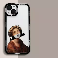 Funda de Teléfono Transparente Arte Estético David Mona Lisa para iPhone - comprar online