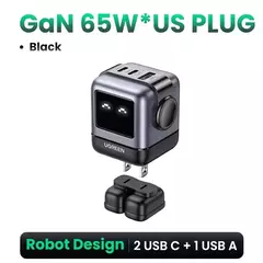 Cargador UGREEN 65W GaN - Diseño Robot y Carga Rápida 4.0