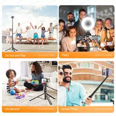 Selfie Stick con Control Remoto Inalámbrico - Tripode Portátil de 72 Pulgadas - tienda online