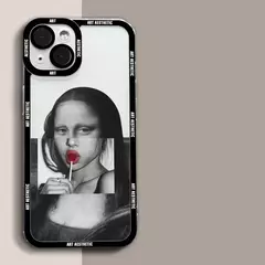 Funda de Teléfono Transparente Arte Estético David Mona Lisa para iPhone en internet