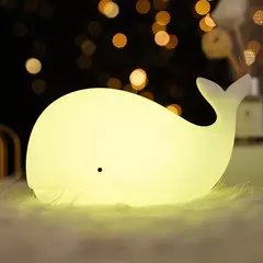 Lámpara Nocturna de Ballena de Silicona Suave HILIMA - Glovitecno