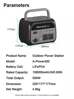 500W Portable Power Station - online store