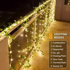 10m 100 LEDs Solar Vine String Light - Glovitecno