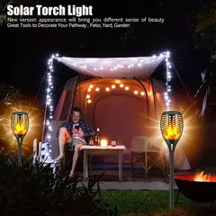 Luz Solar de Antorcha con Efecto de Llama - Decoración Exterior - comprar online