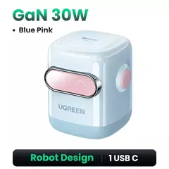 Cargador Ugreen 65W 30W GaN - Diseño Robot en internet