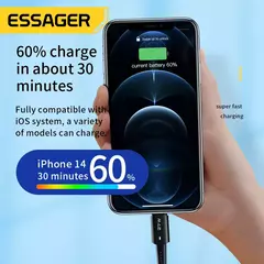 Imagen de Cable USB C ESSAGER - Carga Rápida de 20W