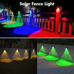 Lámparas de Pared Solares Brillantes RGB con 8 Colores - Glovitecno