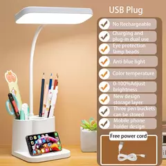 Lámpara de Escritorio LED USB con 3 Colores - tienda online