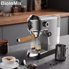 Máquina de Café Espresso Semiautomática 20 Bar Biolomix