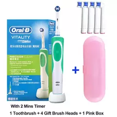 Oral B Electric Toothbrush 2D Rotary Vibration Clean Charging Tooth Brush Cross - Glovitecno